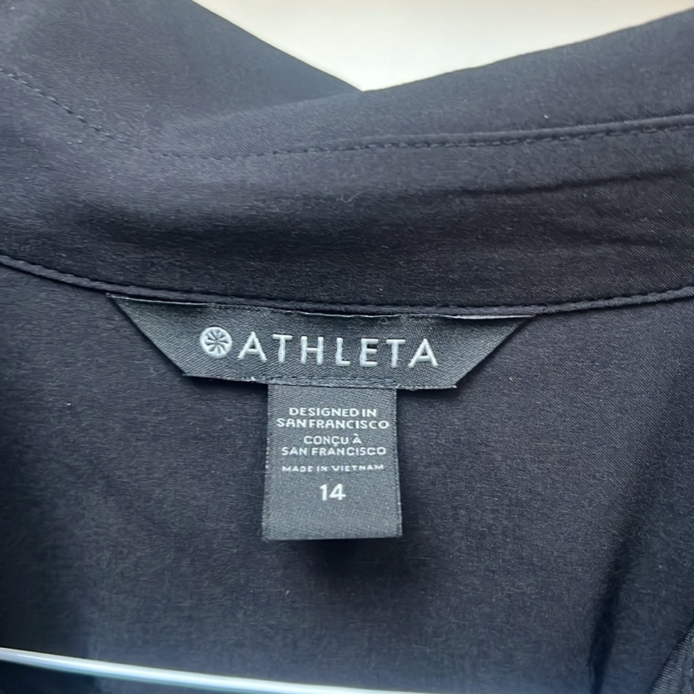 Athleta Black Sleeveless Sheath jumpsuit - Picture 2 of 7
